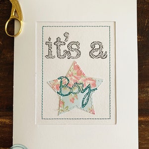 Es una tarjeta de niño / Felicidades por su niño / Revelación de género / Baby Shower Surprise / Birth Announcement / Personalizado Casero