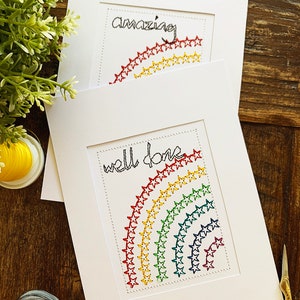 Sociale loskaart | Blijf veilig | Thuisblijven | Gefeliciteerd Rainbow Groeten Kaart | Uw vertrek | Trots op je | Ik denk aan je