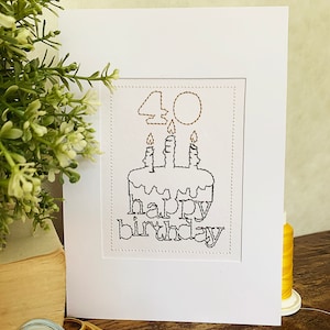 Carte du 40e anniversaire (fr) Idées personnalisées de cadeaux d’anniversaire de grand anniversaire (fr) Carte de vœux personnalisée 16ème 18ème 21e ' 30ème 50ème 60e ' 70e ' 80e