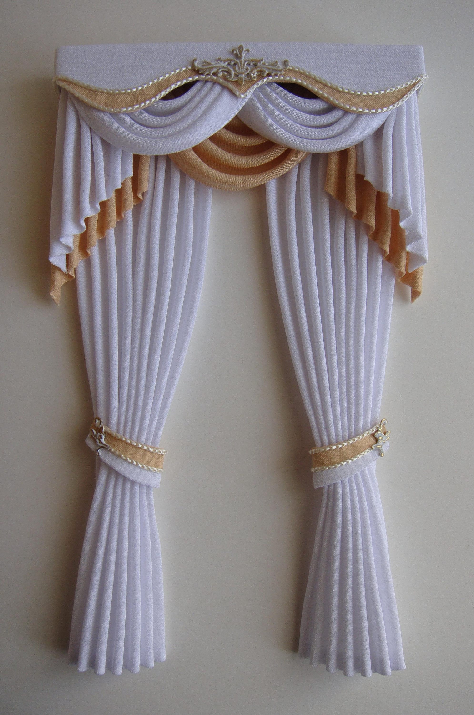 Miniature 112 Dollhouse curtains to order Etsy