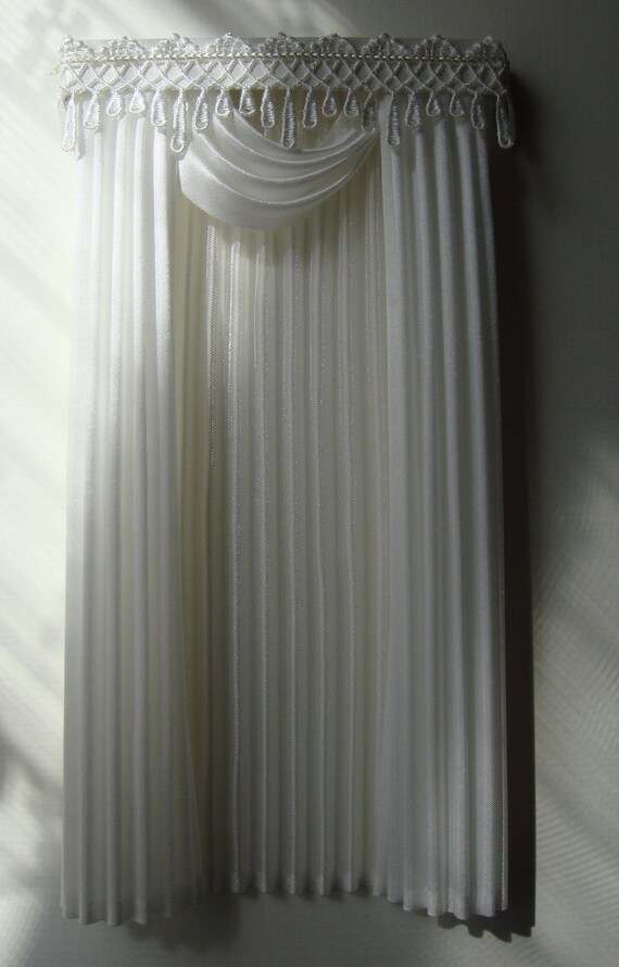 Miniature 1 12 Dollhouse Curtains To Order Etsy