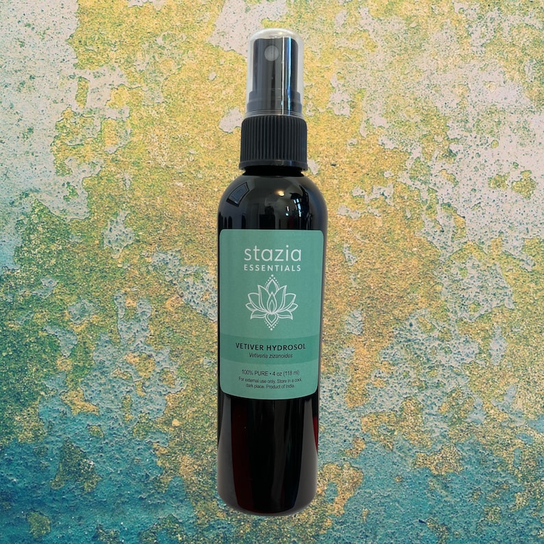 Soothing Vetiver Hydrosol Hydrating Facial Toner, Calming Mist for Relaxation image 1