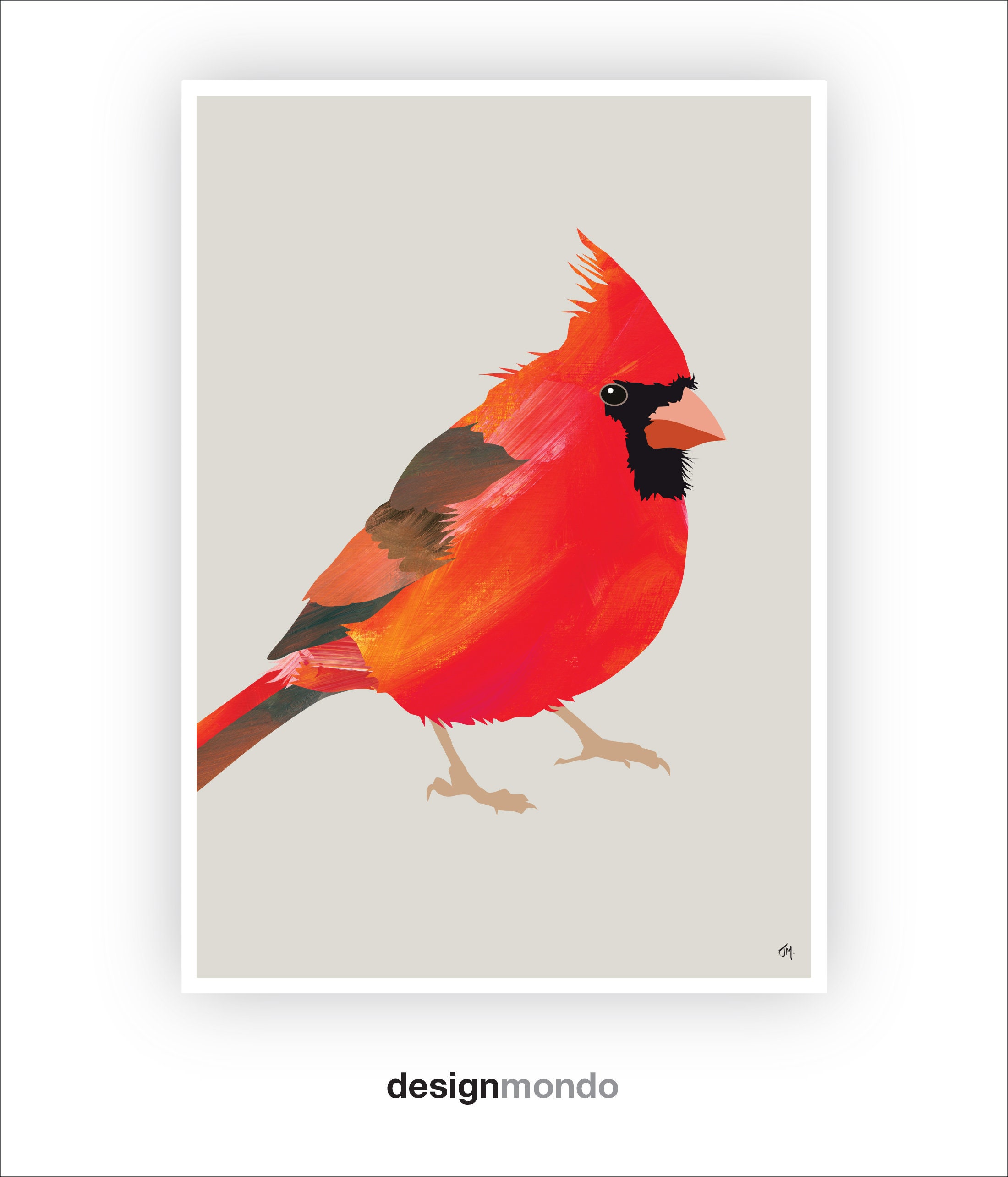 Cardinal Printable, Northern Cardinal Wall Art, North American Bird ...