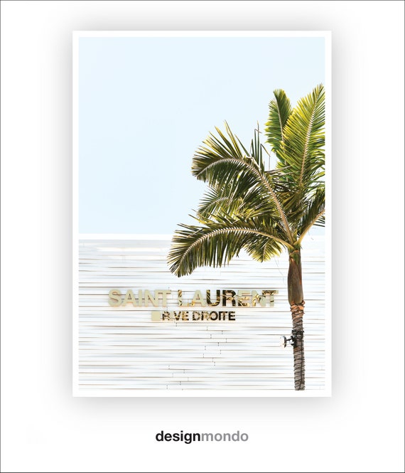 Saint Laurent Print Palm Tree Download Palm Springs Decor