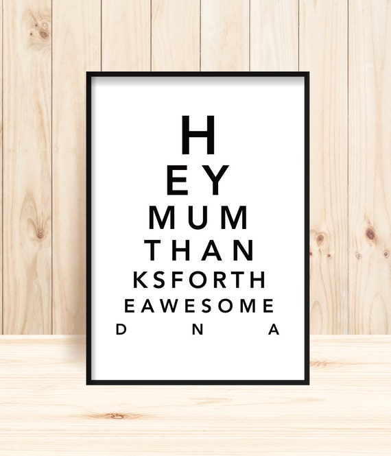 Mother S Day Eye Chart