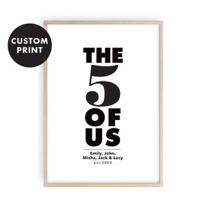 Personalized Family Print, Family Quote Download, Custom Family Names Print, Family Keepsake Wall Art, Printable Family Sign, Family Prints