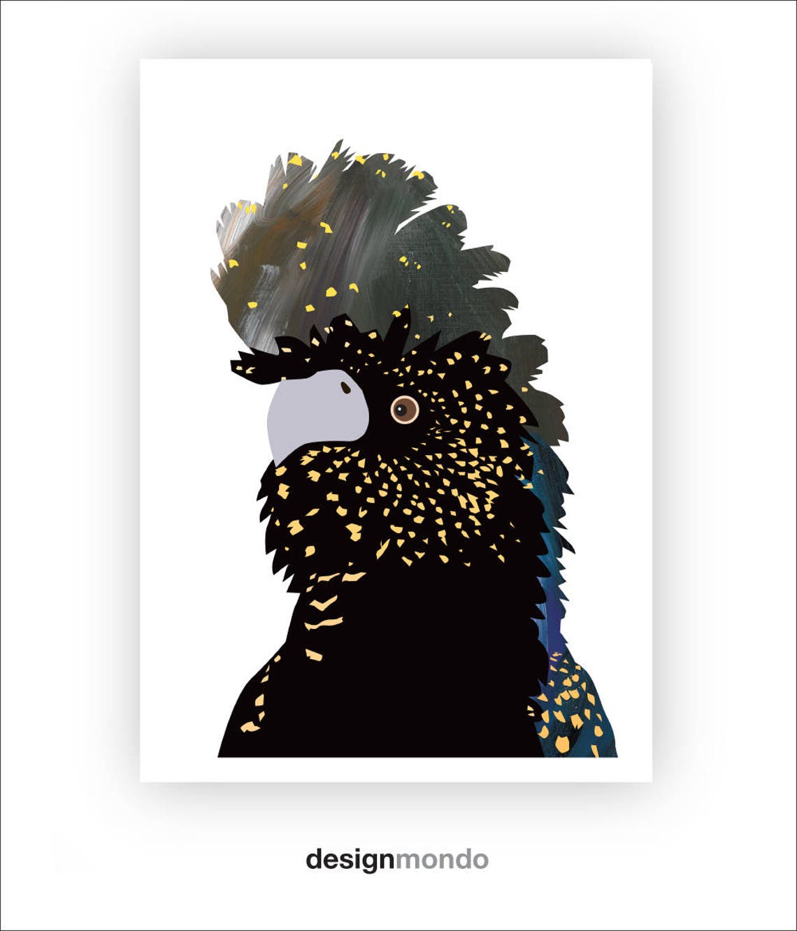 Black Cockatoo Prints, Black Cockatoo Illustration, Cockatoo Wall Art — free download