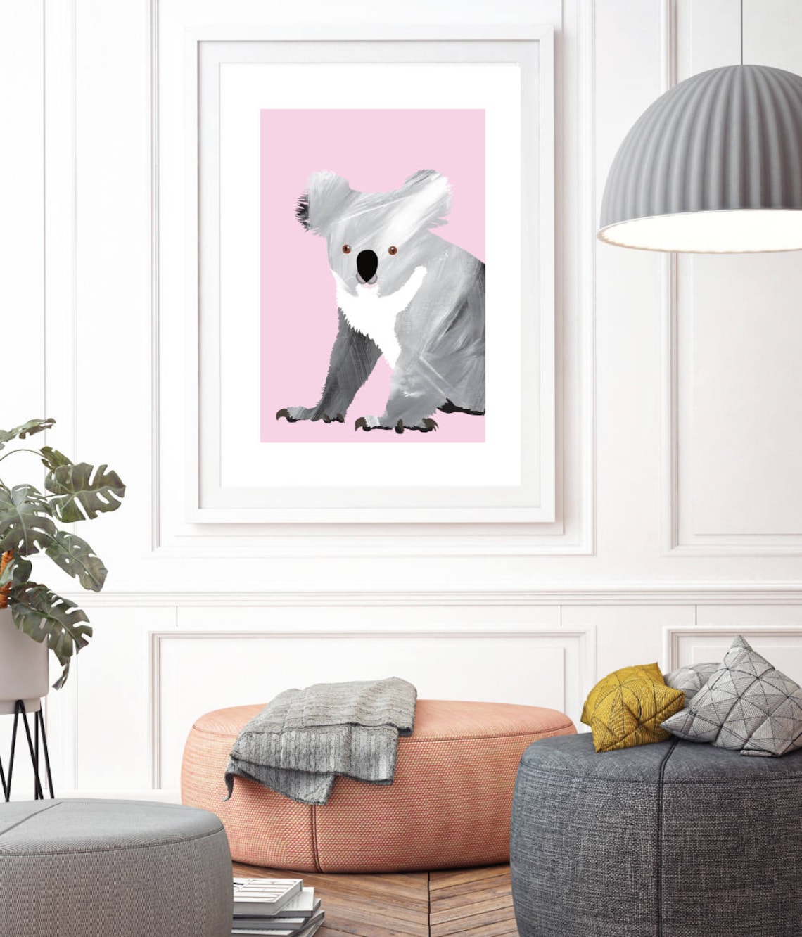 Koala Bear Prints Koala Wall Art Australian Animals Wall Etsy