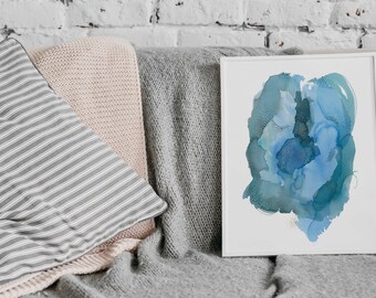 Ocean Inspired Blue Art Print