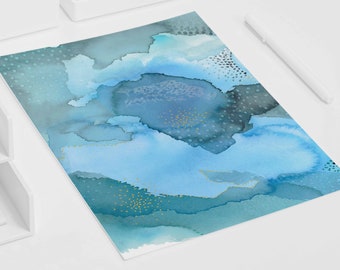 Beautiful Blue Watercolor Art Print.