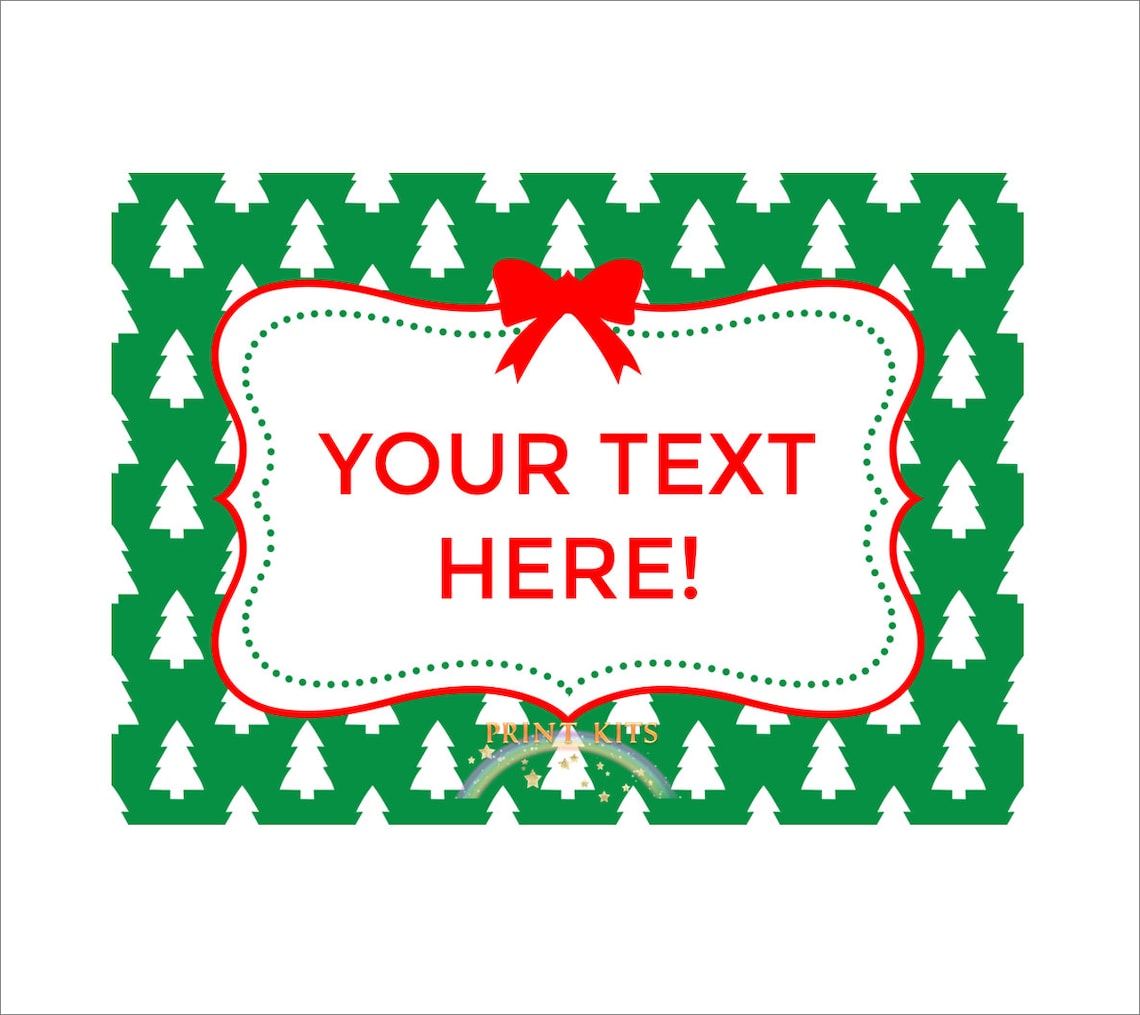 Christmas Labels Christmas Food Labels Christmas Tags Instant Download