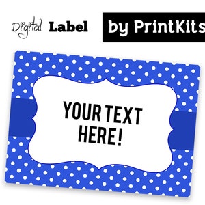 Printable Name Tags, Editable Labels Buffet Cards. Perfect for Tags ...