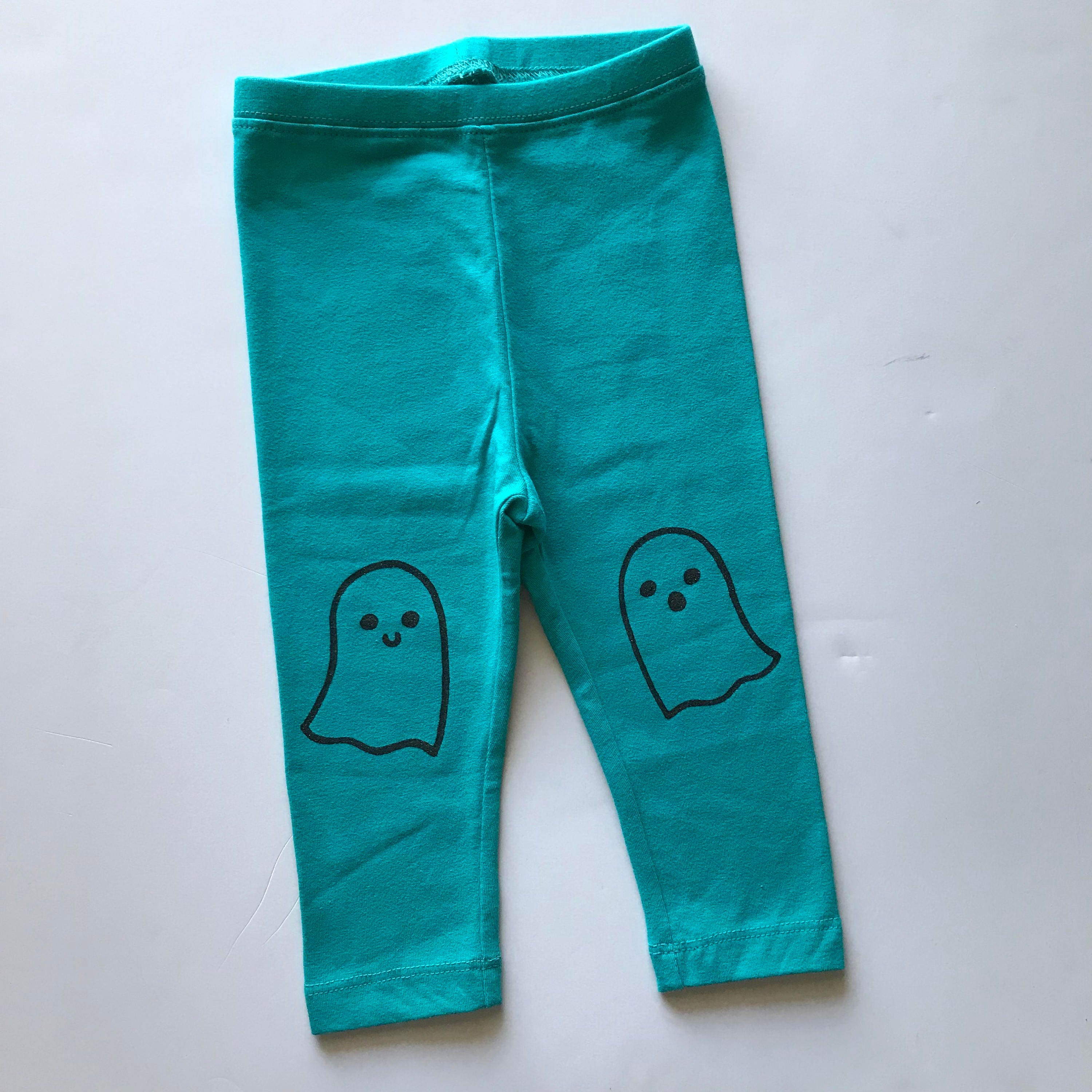 Halloween Ghost Hand Painted Childrens Leggings Womens | Etsy