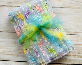 Baby Burp Cloth•Boy’s Burp Cloth•Baby Shower Gift•Boy Baby Shower Gift Giraffe Burp Cloth