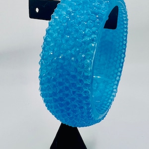 Sky Blue Bracelet | Sky Blue Bangle | Vintage Resin Sky Blue Bangle | Sky Blue Bracelet | Sky Blue Jewelry | Blue Jewelry