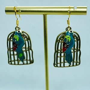 MORE COLORS!  Boho Chic Vintage Birdcage Chandelier Drop Earrings