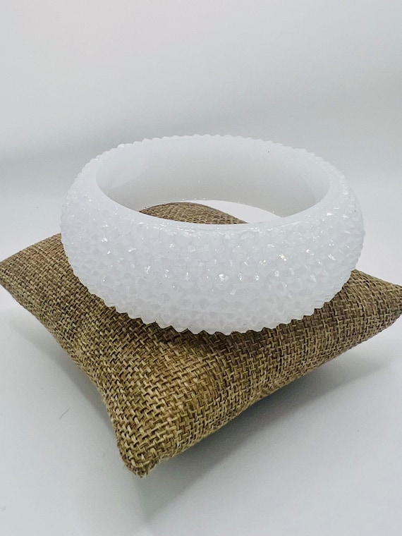 Diamond Dust Bracelet Diamond Dust Bangle Vintage Resin Diamond Bangle Diamond Dust Bracelet Diamond Dust Jewelry Diamond Jewelry