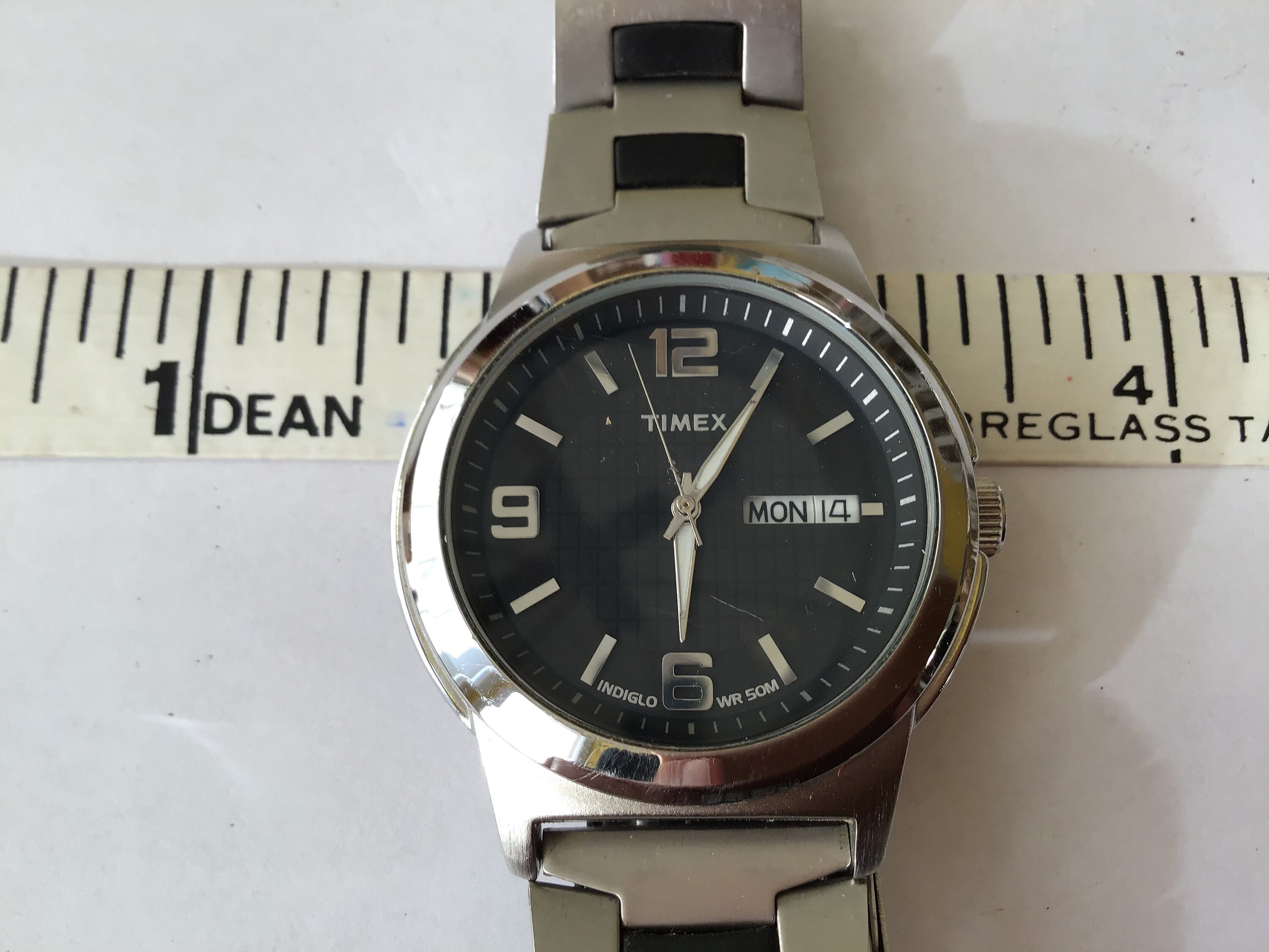 Vintage Timex Indiglo Mens Watch with day date Etsy