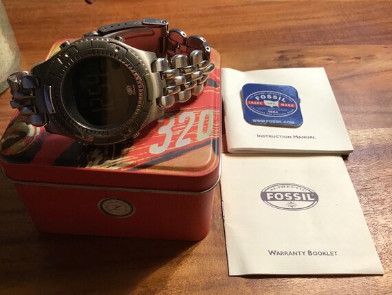 Fossil “The Brain” chronograph watch, with box an… - image 5