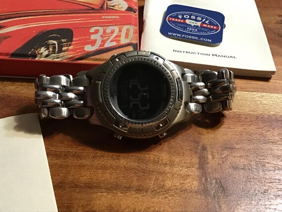 Fossil “The Brain” chronograph watch, with box an… - image 4