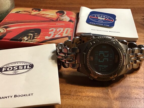 Fossil “The Brain” chronograph watch, with box an… - image 2