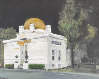 The Vienna Secession - Giclée print of original acrylic painting