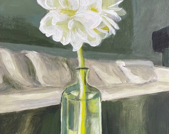 Amaryllis # 1 - Giclée print of original acrylic painting