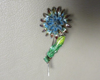 ANCIEN BIJOU BROCHE parapluie métal argenté filigrané brooch