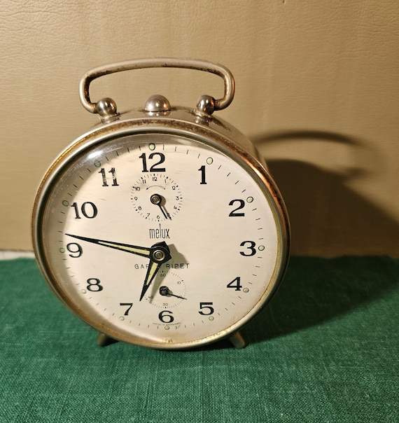 Vintage Melux aleman despertador corriendo viejo reloj niquelado Etsy Mexico