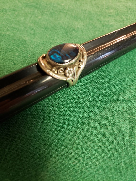 Vintage Signed Sterling Silver Statement Ring wit… - image 3