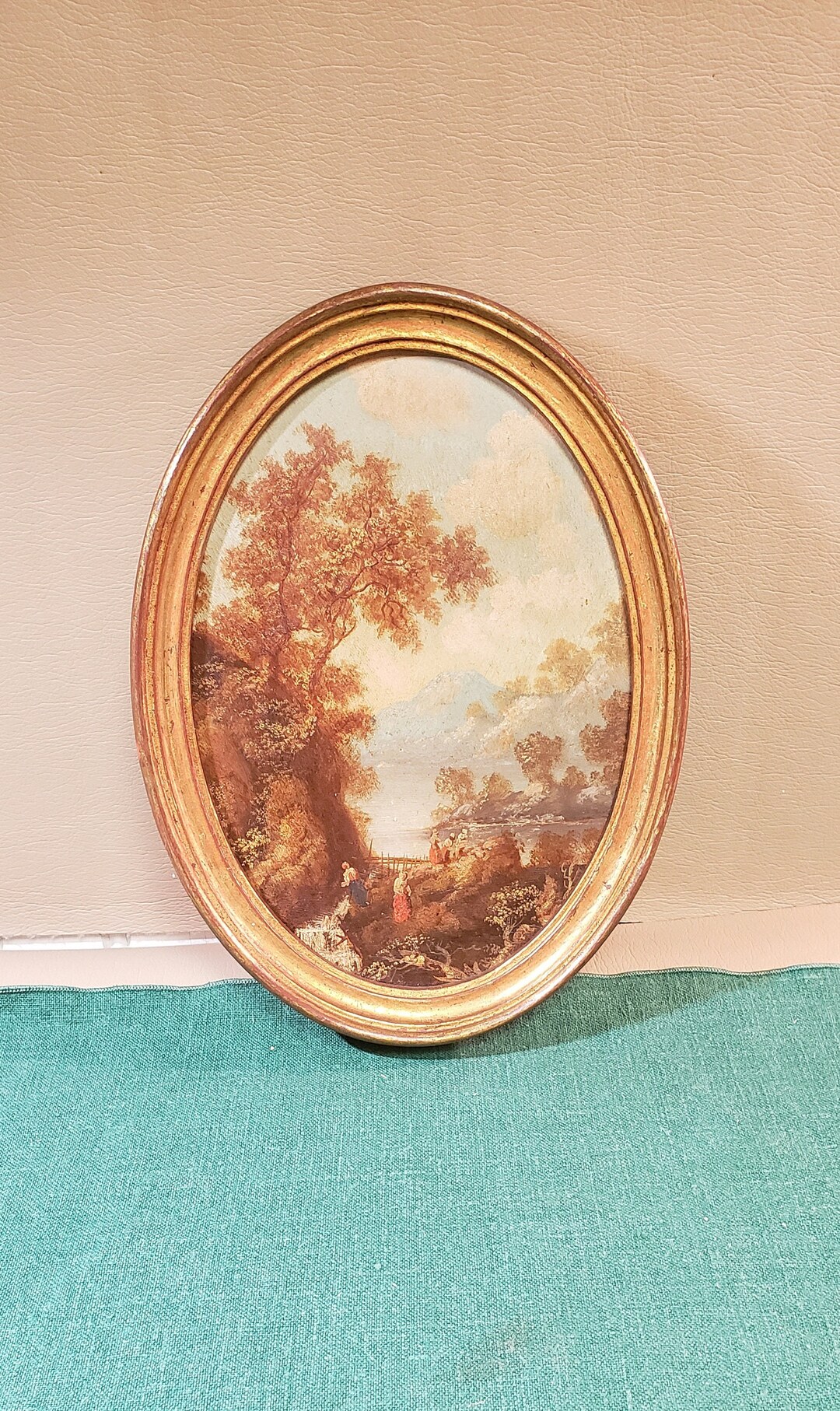 Vintage Original Italian Oil Paintingold Framed Art Etsy