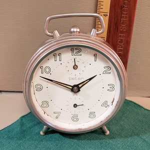 Vintage German Alarm Clock- &quot;Peter&quot;