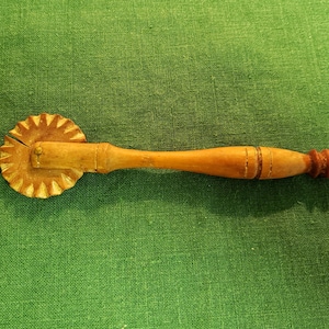 Vintage French Wooden Pie Crimper-Hand Crafted