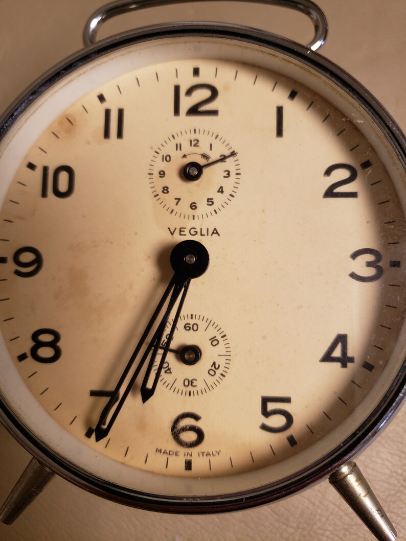 Vintage Veglia Italian Alarm Clock Etsy