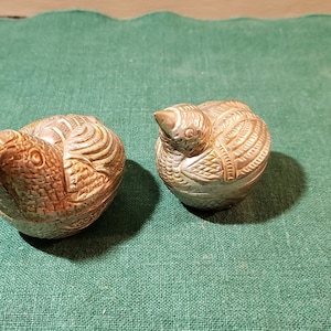 Vintage Silver Asian Betel Nut  Boxes -Figural Chicken Holders