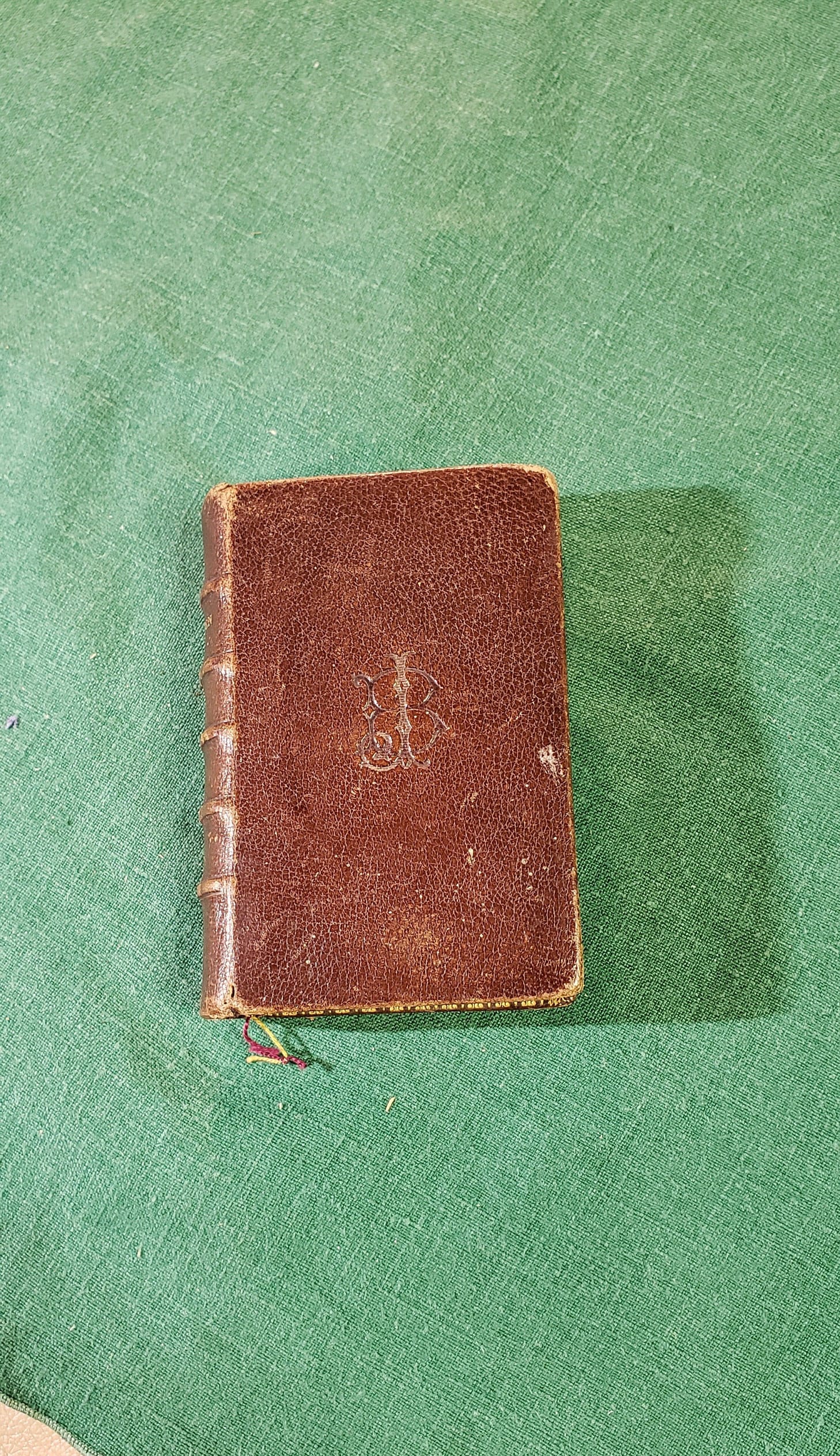 Antique French Prayer Book-Paroissien Romain-1875-Leather Cover