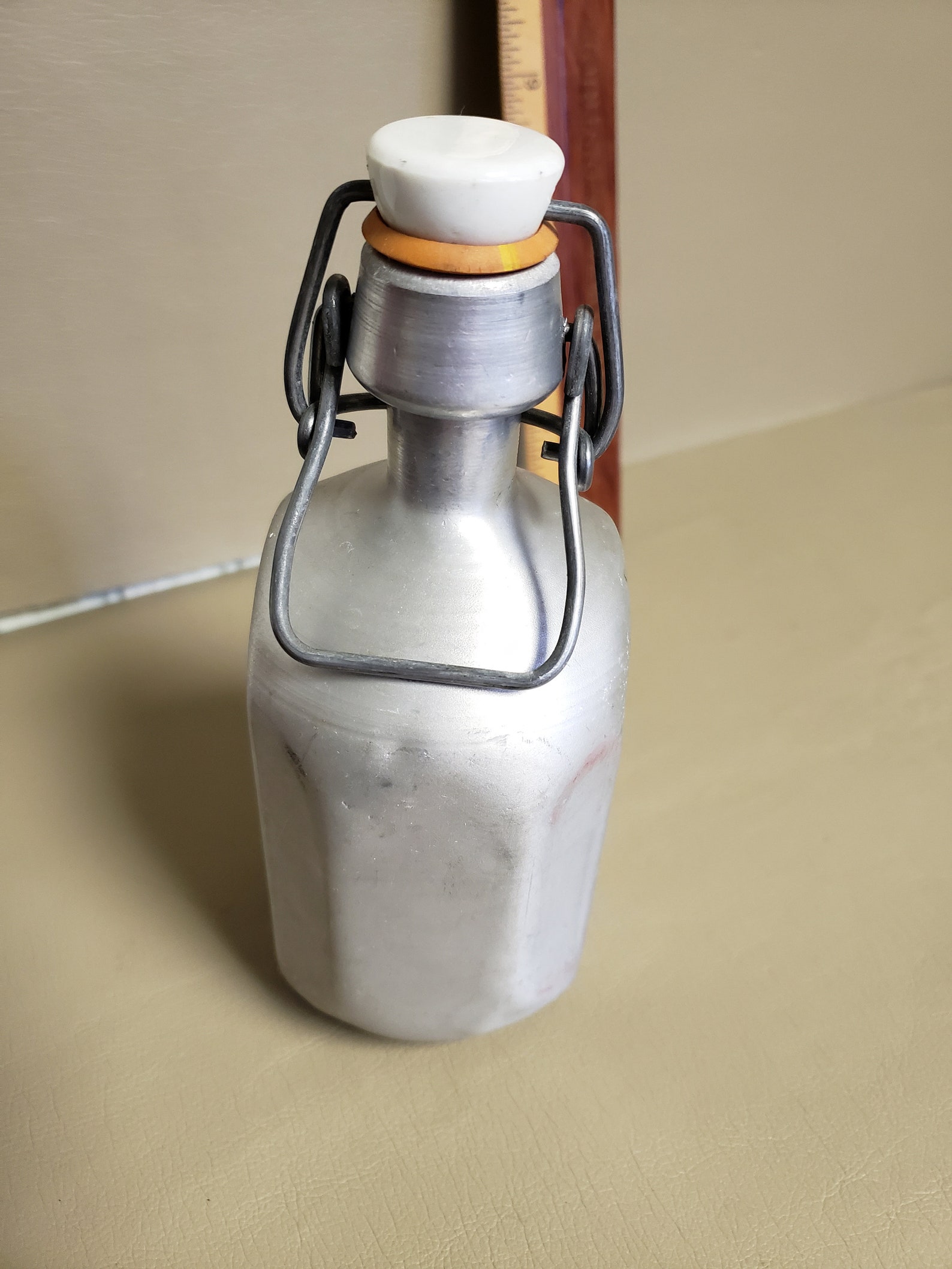 Vintage Belgian Aluminum Canteen Water Bottleorig Labelmilitary Etsy