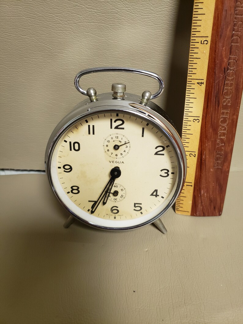 Vintage Veglia Italian Alarm Clock Etsy