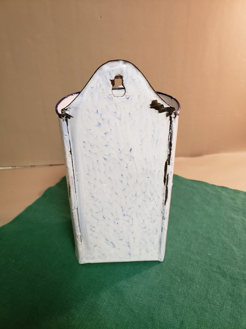 Antique French Blue & White Enamelware Irrigator Douche Etsy