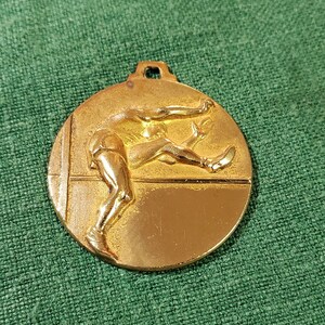 Vintage Italian Brass Medal-1960 High Jump Track & Field Award