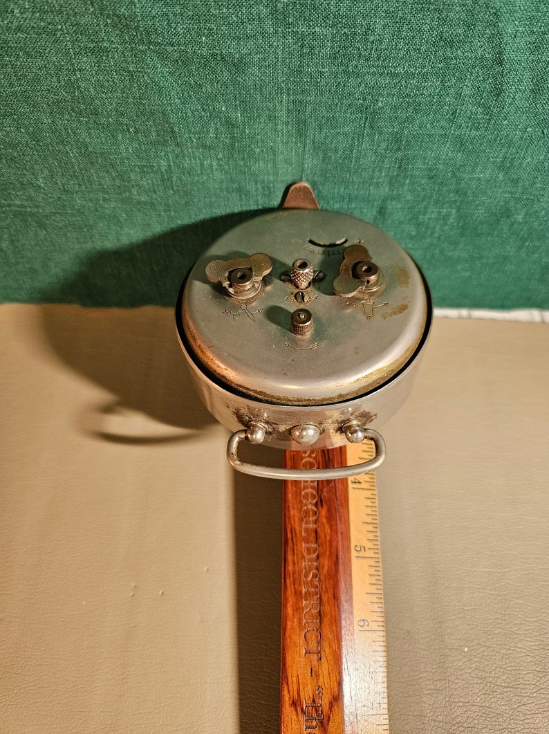 Vintage Melux German Alarm Clock-Running-Old Nickle Plated Clock image 6
