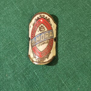 Vintage Italian B. Mora Bicycle Badge