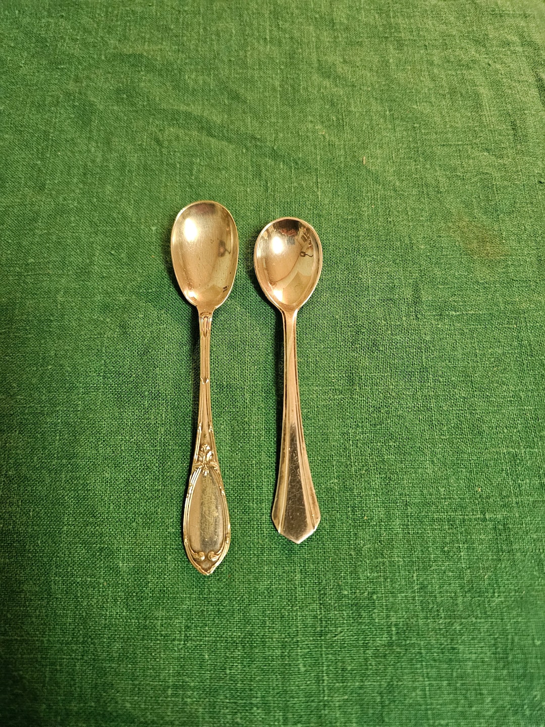 2 French Silverplate Espresso Spoonsold Flatware Etsy