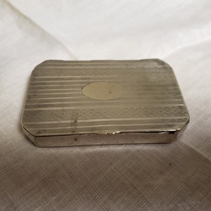 alpaca hoka cigarette case Vintage Silver Plated Art Deco German Case Silver Tone Elegant Wavy Decorative
