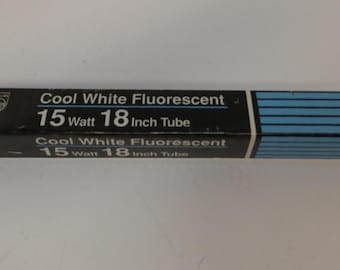 New PHILIPS F15T12/CW 15W Fluorescent Light Bulb Cool White 18" Not Led