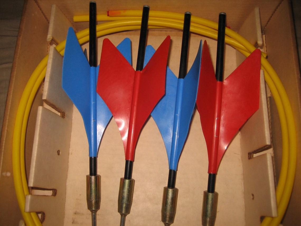 Vintage Original 1960's Jarts Lawn Darts Missile Game Toy Etsy
