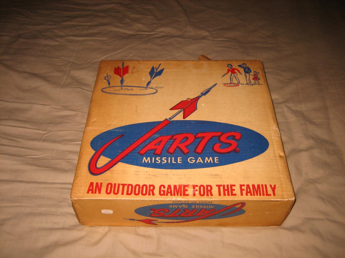 Vintage Original 1960's Jarts Lawn Darts Missile Game Toy Etsy