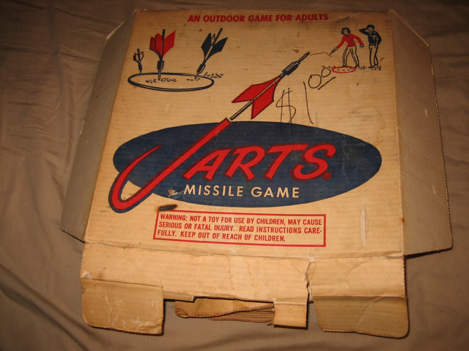Vintage Original 1960's Jarts Lawn Darts Missile Game Toy | Etsy