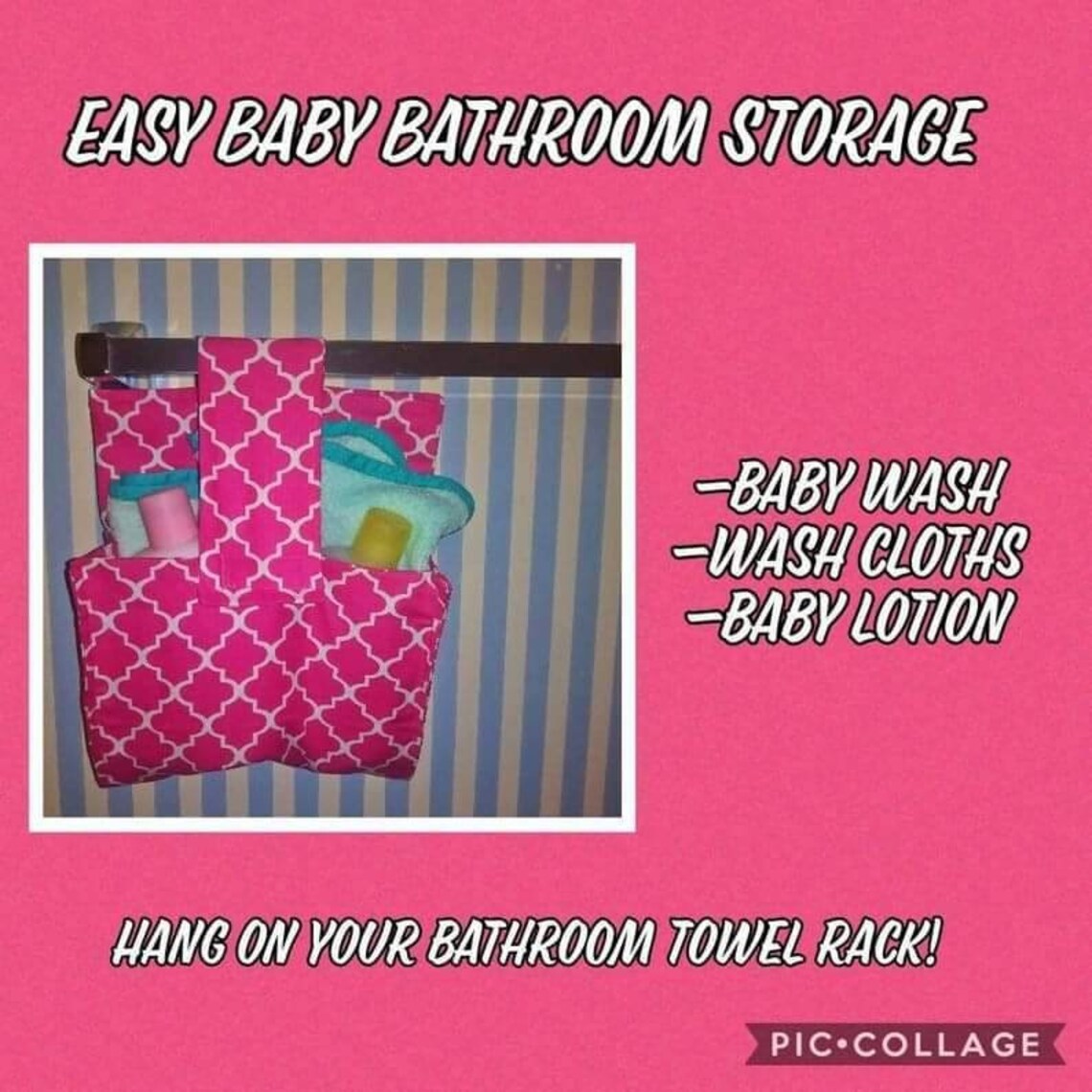 Baby Bib Organizer Hanging Nursery Storage Baby Caddy High Etsy