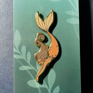 Mermaid Gold Enamel Pin
